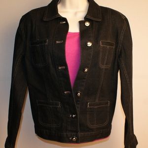 Women's Chico Platinum Denim Jacket, Size 0